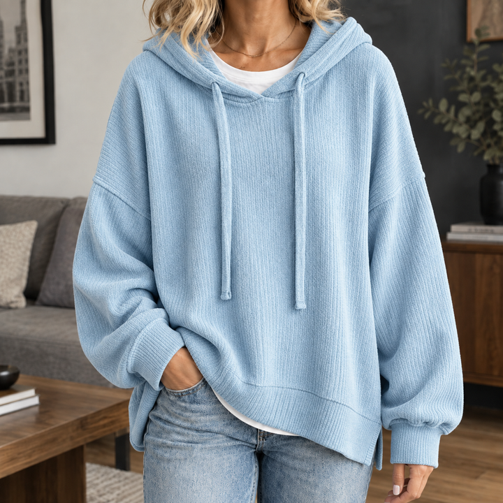Tara Ribbed Hoodie