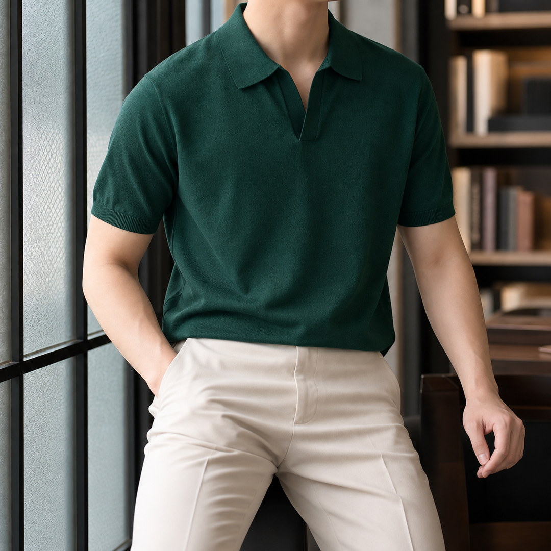 Austin Open Collar Polo