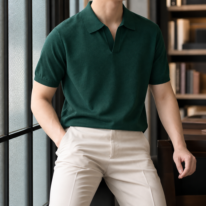 Austin Open Collar Polo
