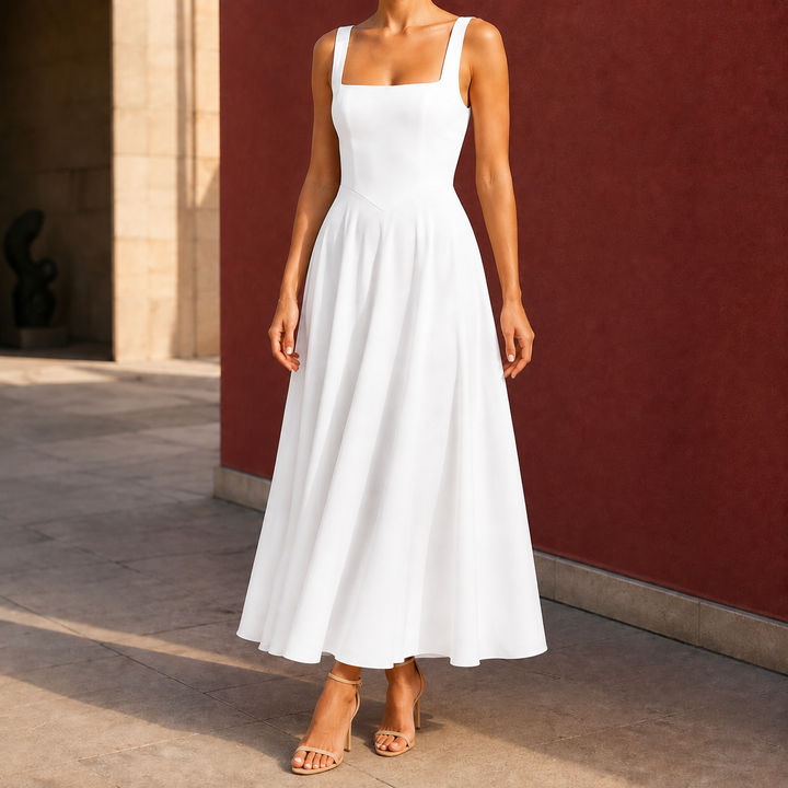 Winona-Rae Square Neck Dress