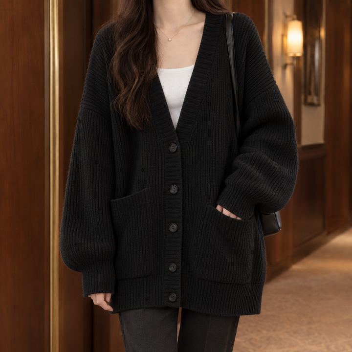Ines-Faye Ribbed Cardigan