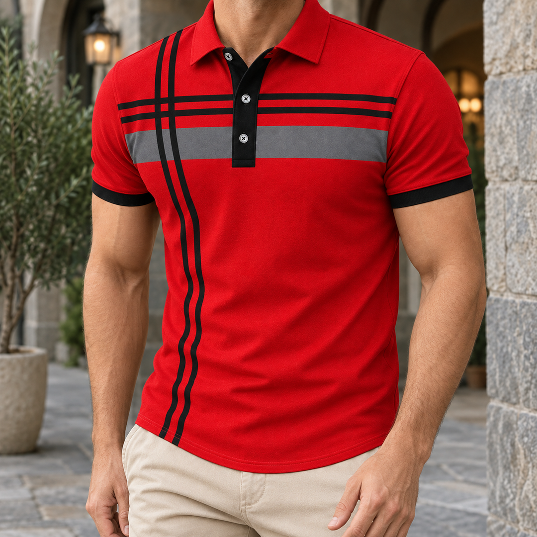 Hudson Striped Polo