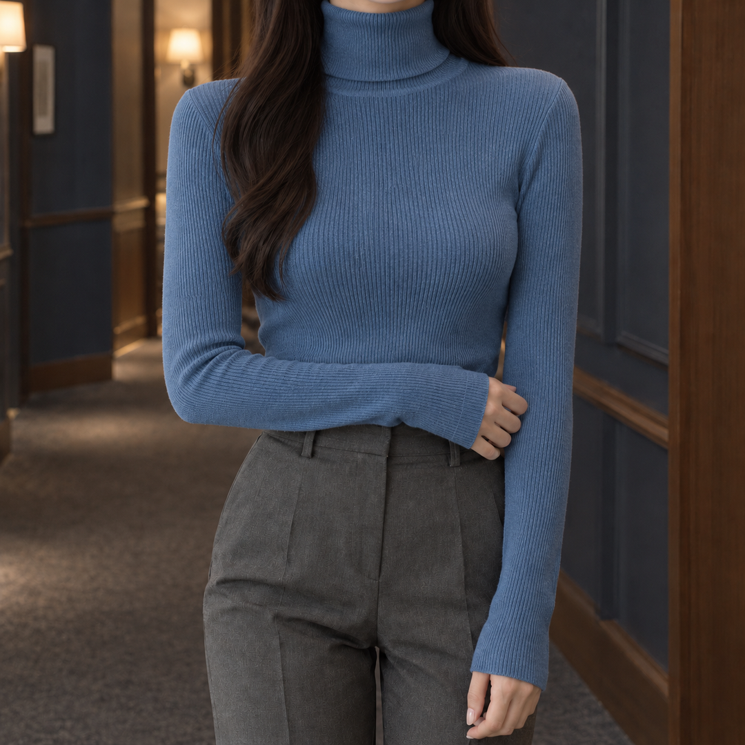 Perpetua-Pearl Ribbed Sweater