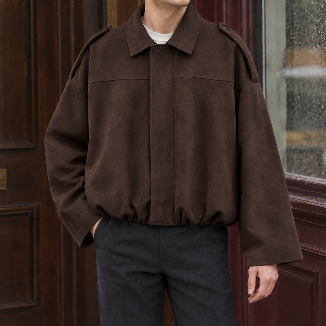Marco Suede Bomber Jacket