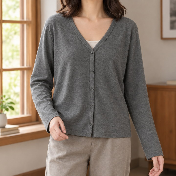 Hyacinth Button Front Cardigan