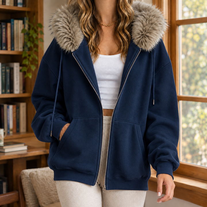 Ardith Fur Trim Hoodie