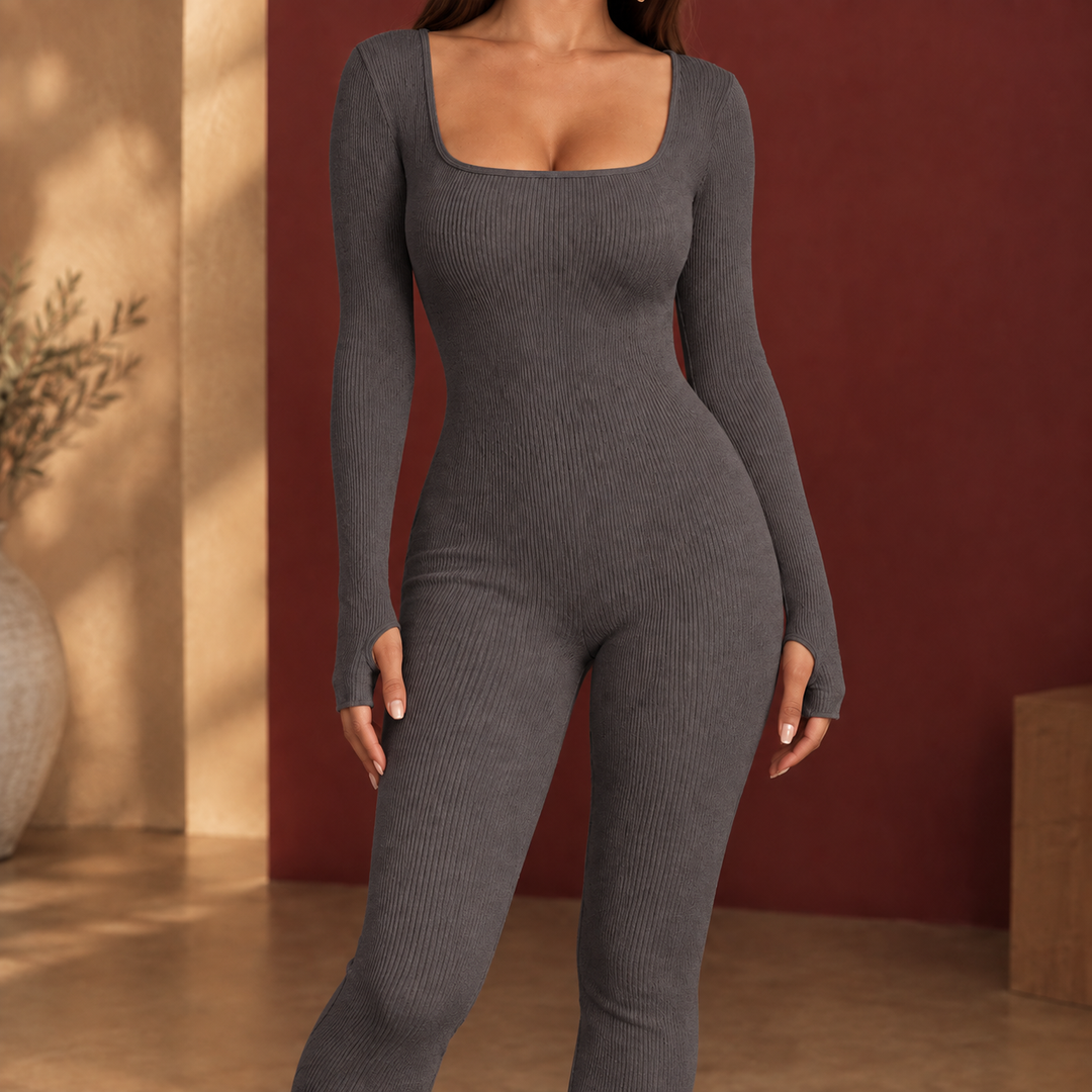 Adelia-Jane Square Neck Jumpsuit