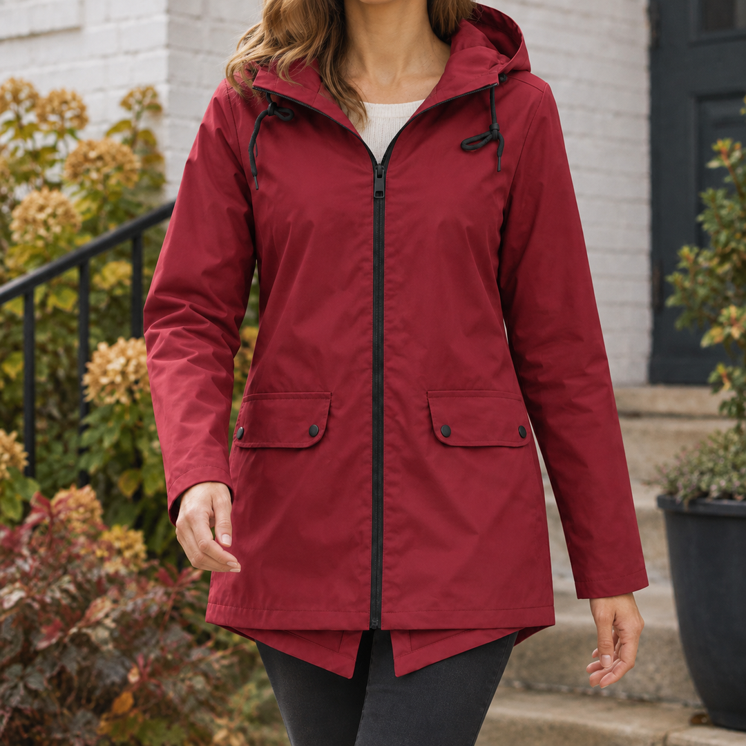 Talia-Sage Hooded Jacket