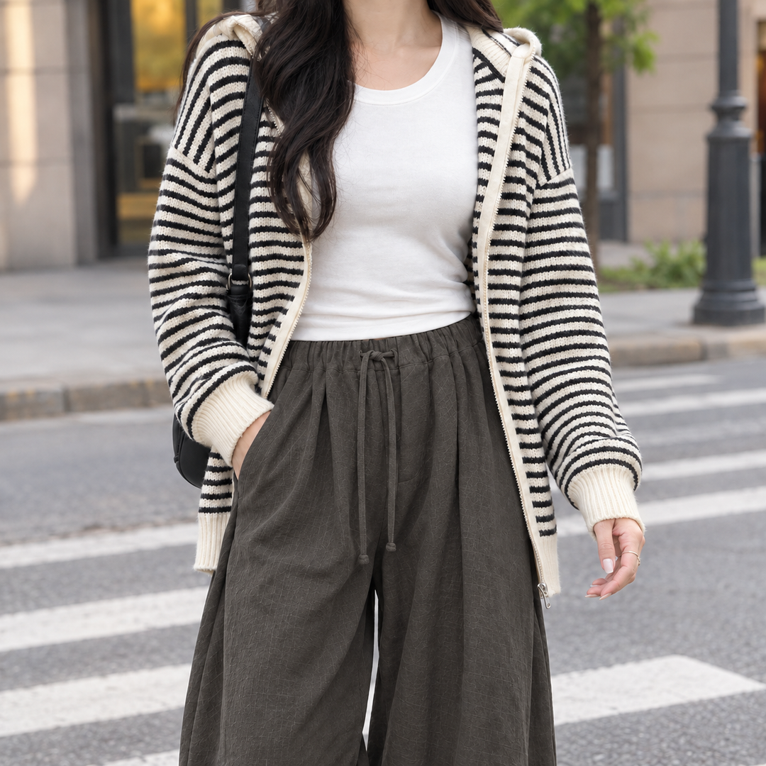 Molly-Eve Relaxed Wide-Leg Cardigan