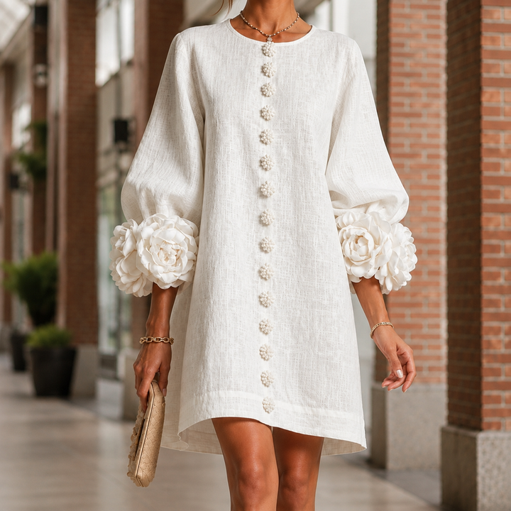 Elise Floral Cuff Dress