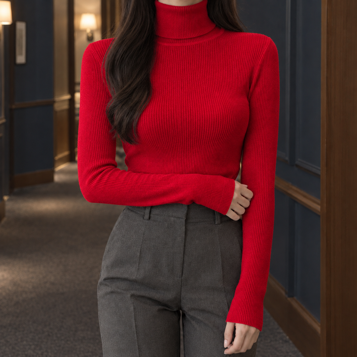 Perpetua-Pearl Ribbed Sweater