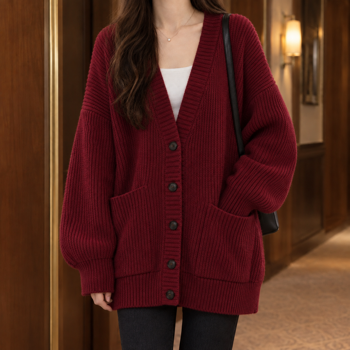 Ines-Faye Ribbed Cardigan