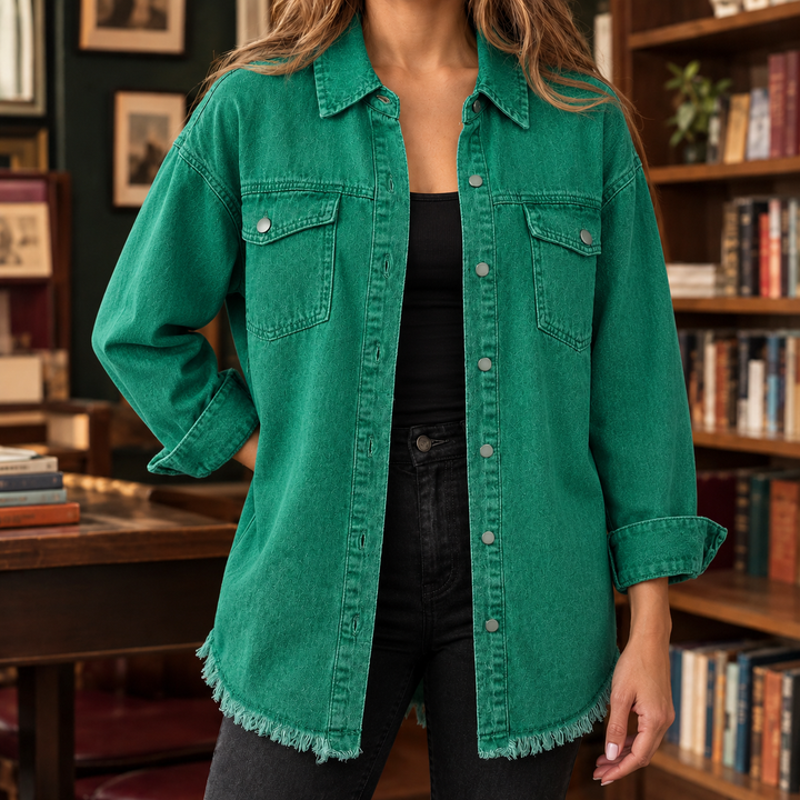 Claudia Frayed Overshirt