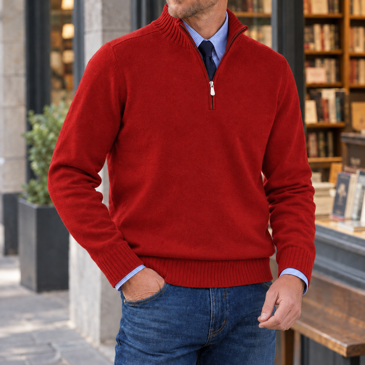 Oliver Quarter Zip Sweater