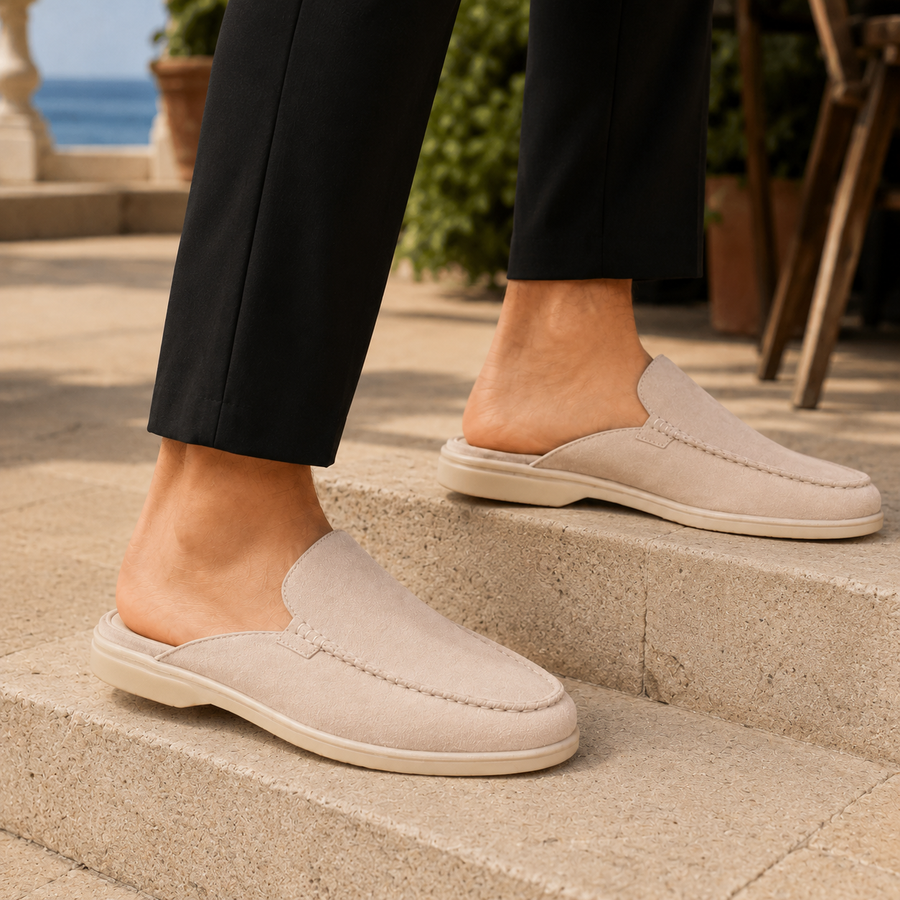 Zorzi Suede Mule Loafers