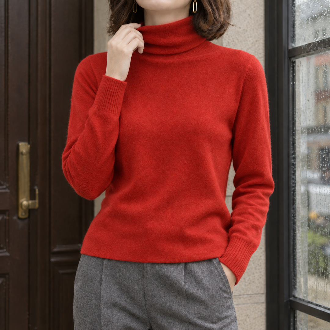Arwen-Claire Wool Turtleneck Sweater