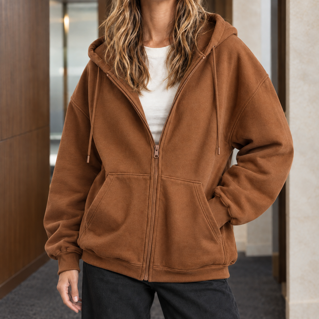 Rosemary Relaxed Zip Hoodie