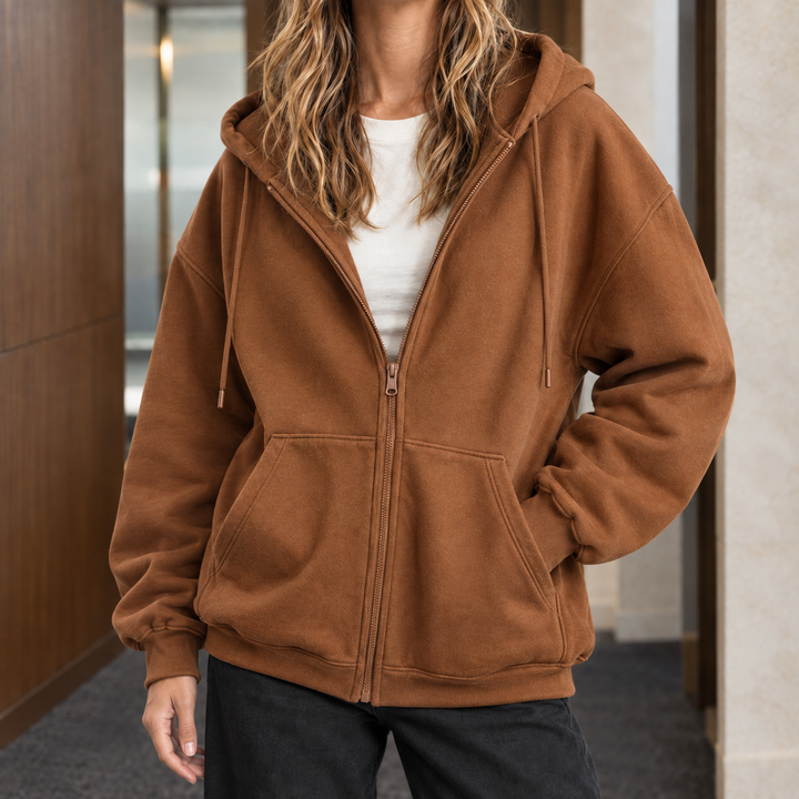 Rosemary Relaxed Zip Hoodie