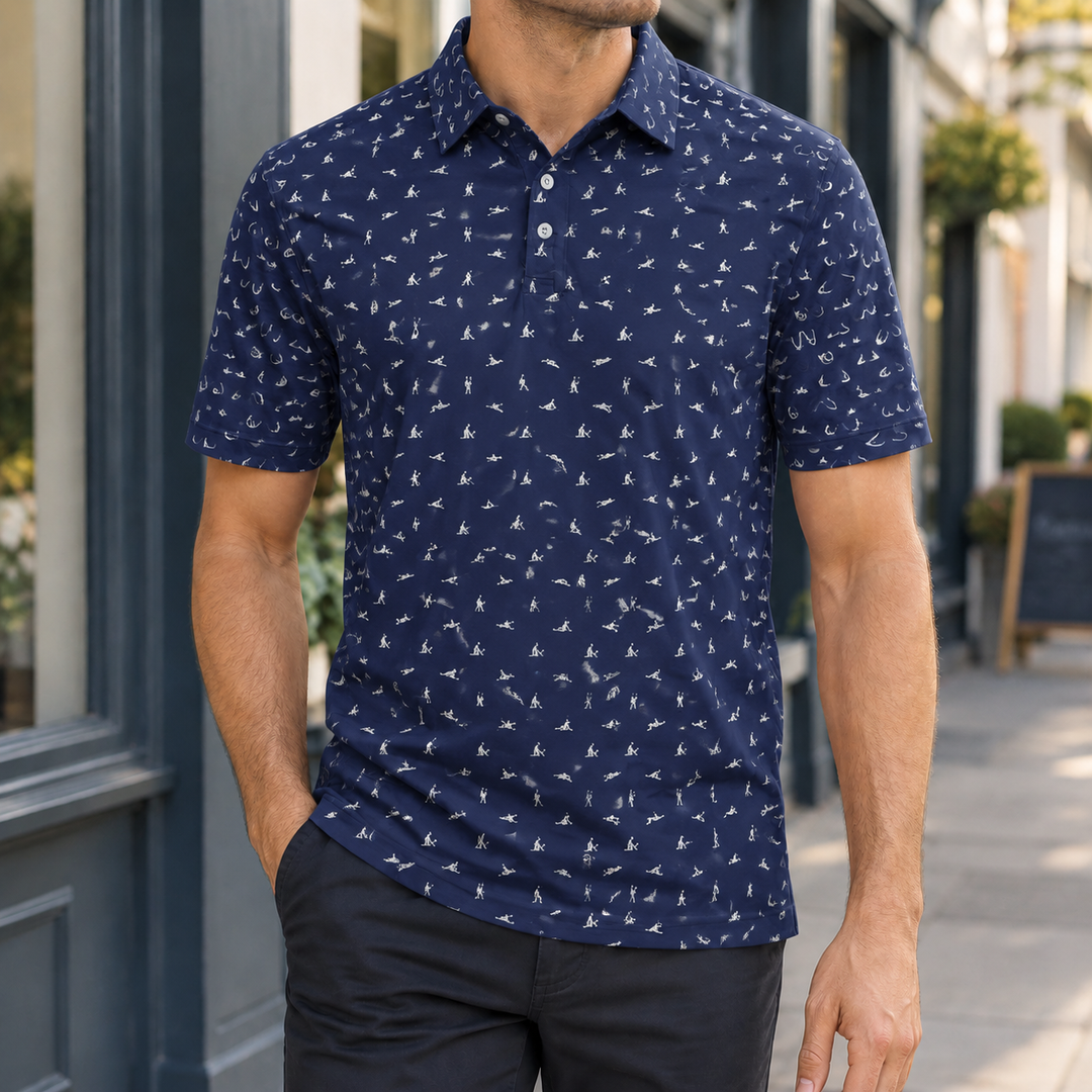 Austin Printed Polo