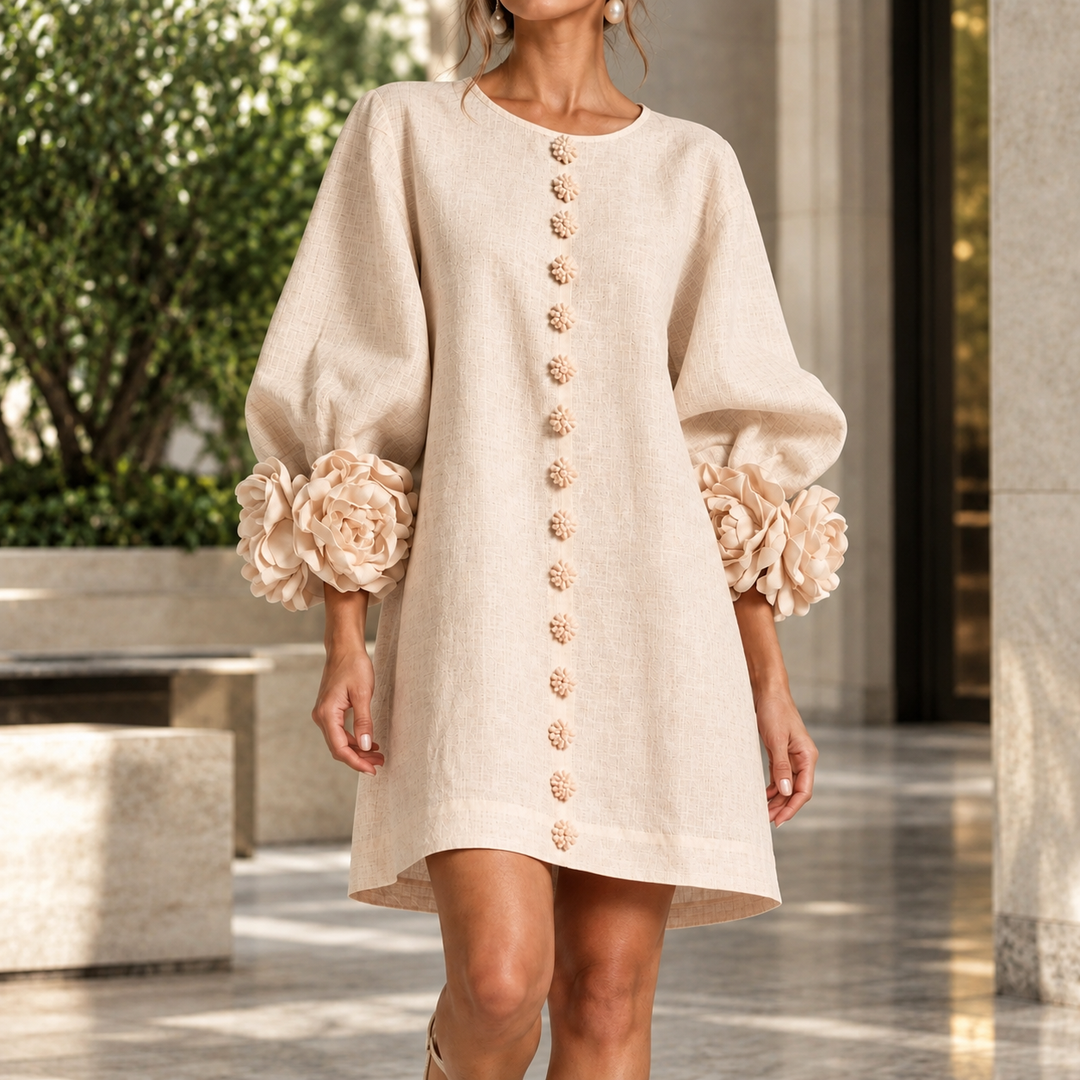 Lucinda Floral Cuff Dress