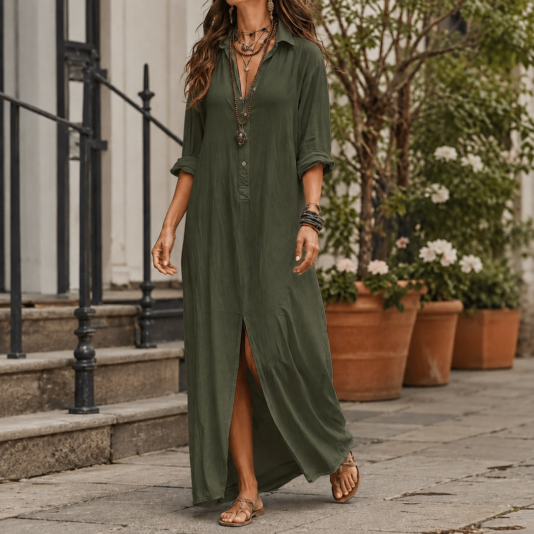Marcella Maxi Shirt Dress