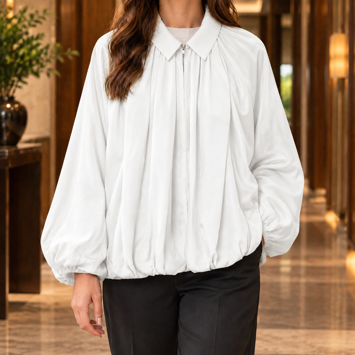 Dorothea-Sage Balloon Jacket