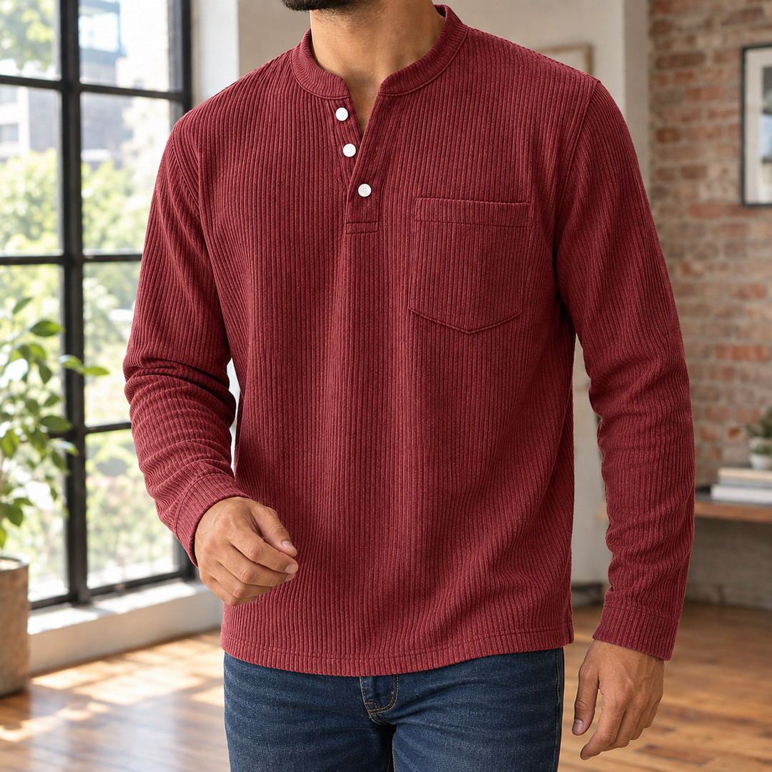 Dorian Ribbed Henley