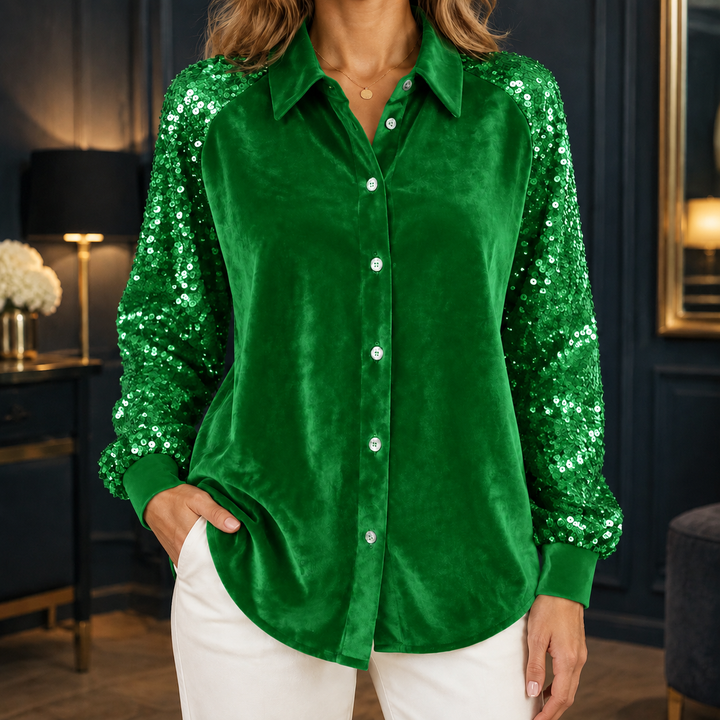Estella-Grace Sequin Shirt