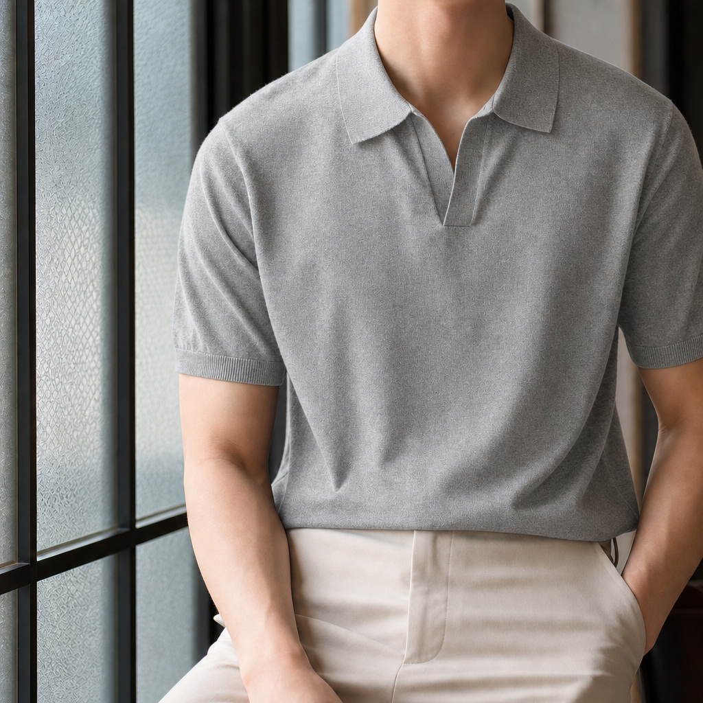 Austin Open Collar Polo