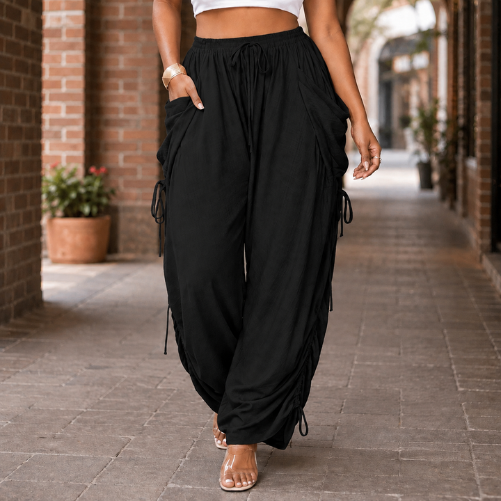 Astrid-Lane Ruched Harem Pants