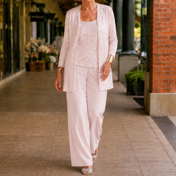 Elowen-Belle Sequined Pant Set