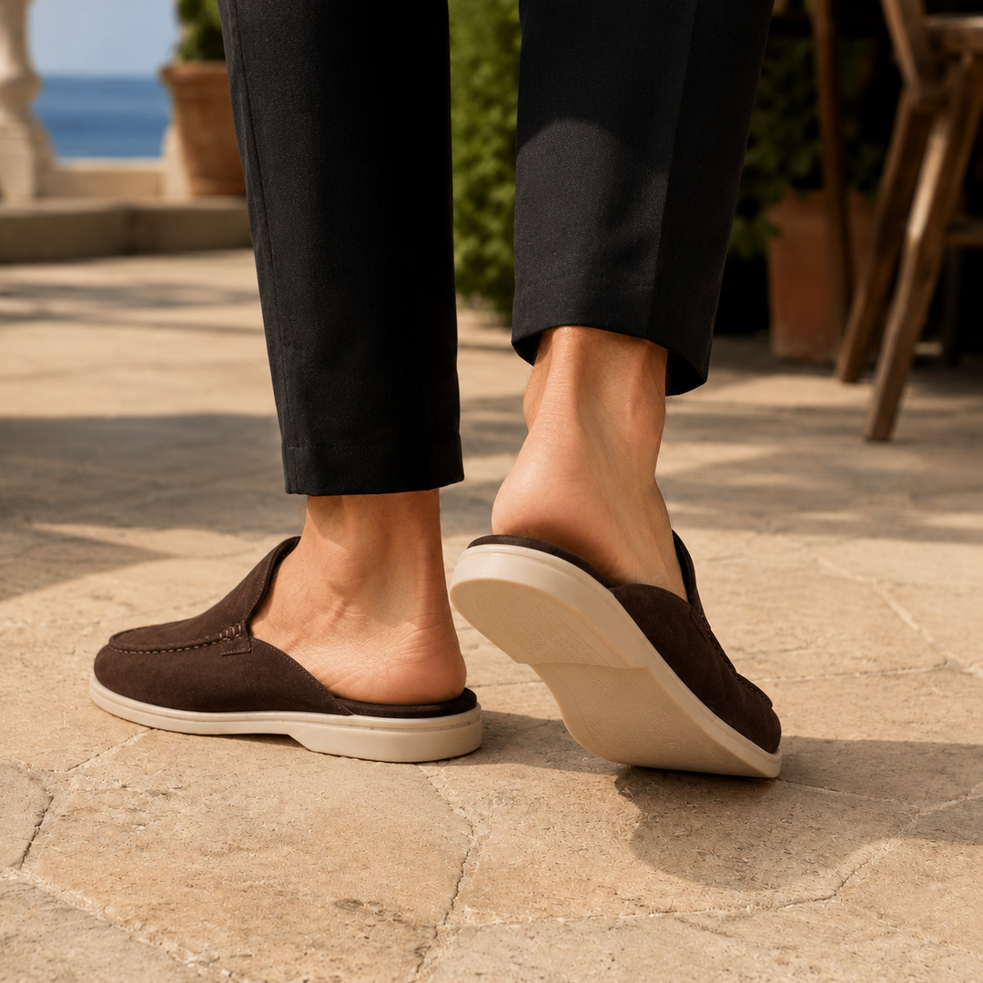 Zorzi Suede Mule Loafers